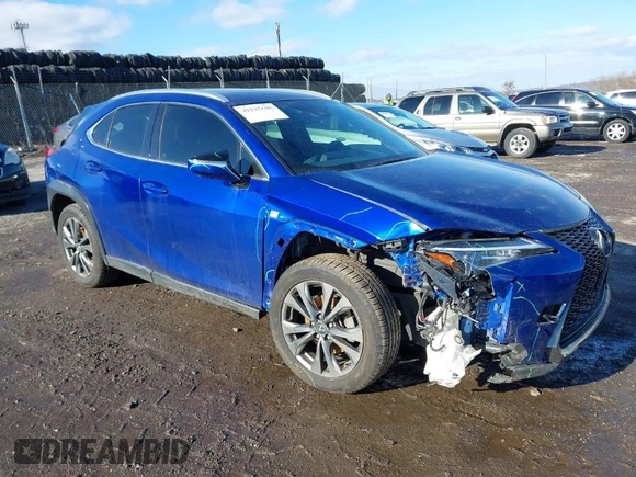 2019 Lexus UX 250h z VIN JTHU9JBH4K2015400, wystawiony jako IAAI lot #41525608 z przebiegiem Nie podano mil oraz . Historia ofert i sprzedaży dostępna na DreamBid. Obrazek 1.