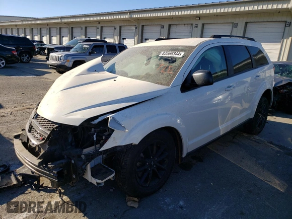 2020 Dodge Journey SE Value with VIN 3C4PDCAB5LT214011, listed as a Copart auction lot 83568344 with Not Provided miles and Non Repairable. Bid and sale history available at carsss.com. Image 1.