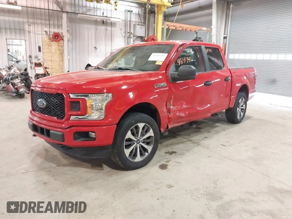 2019 Ford F-150 XL with VIN 1FTEW1EP8KFC25296, listed as a IAAI auction lot 41641341 with 68,091 mi miles. Bid and sale history available at carsss.com. Image 18.