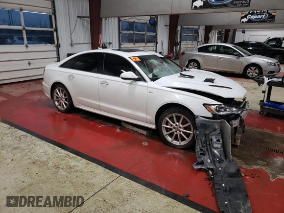 2017 Audi A6 Premium Plus with VIN WAUG8AFC1HN012605, listed as a Copart auction lot 83251664 with 0 mi miles and Salvage Title. Bid and sale history available at carsss.com. Image 4.
