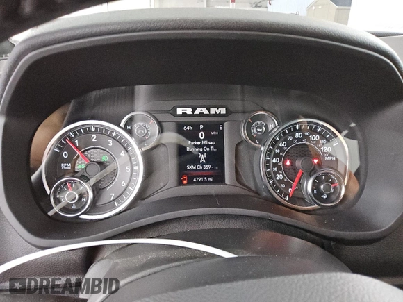 2024 Ram 2500 Big Horn with VIN 3C6UR5DJ0RG406609, listed as a Copart auction lot 60689565 with 4,791 mi miles and Clean title. Bid and sale history available at DreamBid. Image 9.