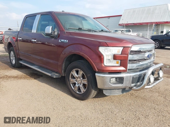 2015 Ford F-150 XL with VIN 1FTEW1CG0FFA55038, listed as a IAAI auction lot 41968878 with 50,189 mi miles and . Bid and sale history available at DreamBid. Image 1.