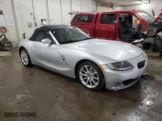 2007 BMW Z4 3.0i with VIN 4USBU335X7LW72026, listed as a Copart auction lot 70443344 with 80,458 mi miles and Salvage Title. Bid and sale history available at carsss.com. Image 4.