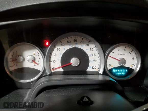 2007 Dodge Dakota SLT with VIN 1D7HW48K97S181294, listed as a Copart auction lot 87062964 with 110,490 mi miles and Salvage Title. Bid and sale history available at carsss.com. Image 9.