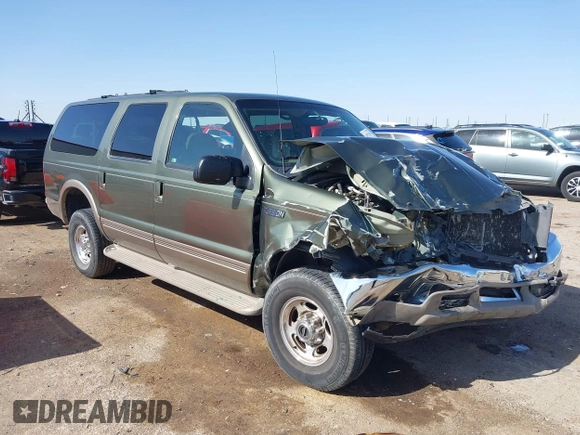 2000 Ford Excursion Limited с VIN 1FMNU43S5YEC18413, выставлен на аукционе IAAI как лот 41972353 с пробегом 99 531 миль миль и . История ставок и продаж доступна на DreamBid. Изображение 1.