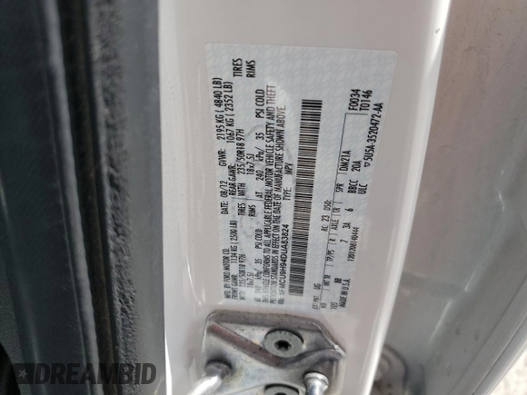 2013 Ford Escape SEL with VIN 1FMCU9H94DUA83824, listed as a Copart auction lot 59198775 with 77,120 mi miles and Salvage title. Bid and sale history available at DreamBid. Image 13.