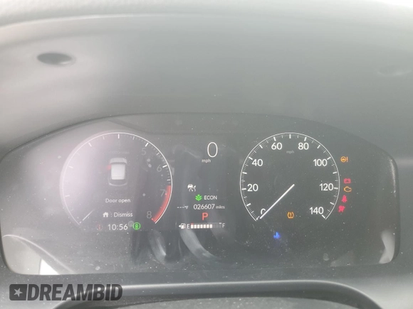 2023 Honda HR-V LX with VIN 3CZRZ1H34PM705094, listed as a Copart auction lot 55854825 with 26,607 mi miles and Salvage title. Bid and sale history available at DreamBid. Image 9.