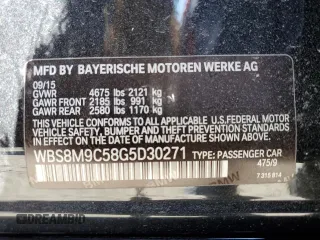 2016 BMW M3 z VIN WBS8M9C58G5D30271, wystawiony jako Copart lot #47298135 z przebiegiem Nie podano mil oraz Szkody całkowita. Historia ofert i sprzedaży dostępna na DreamBid. Obrazek 15.