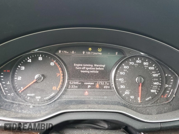 2019 Audi Q5 Premium with VIN WA1ANAFY2K2042258, listed as a Copart auction lot 50527895 with 62,946 mi miles and Salvage Title. Bid and sale history available at carsss.com. Image 9.
