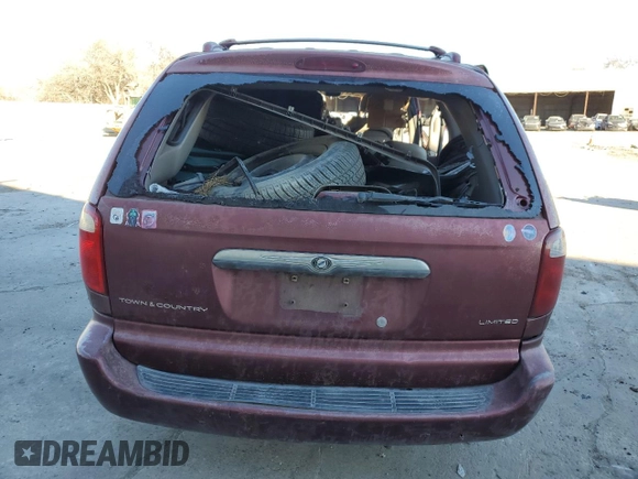 2002 Chrysler Town & Country Limited with VIN 2C8GP64L02R638032, listed as a Copart auction lot 37006633 with Not Provided miles and Non Repairable. Bid and sale history available at carsss.com. Image 6.