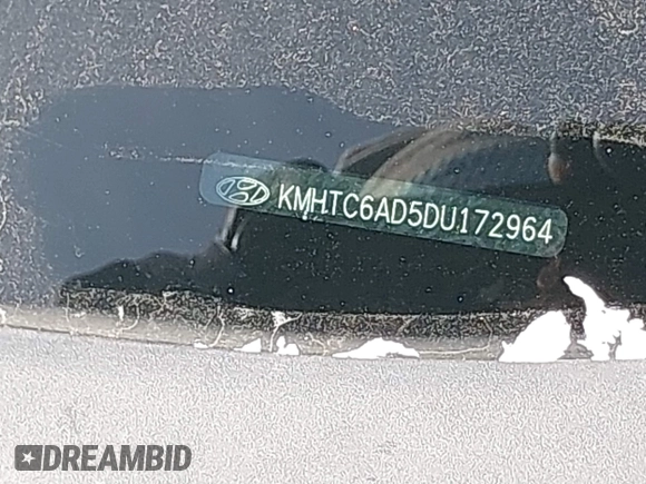 2013 Hyundai Veloster w/Black Int with VIN KMHTC6AD5DU172964, listed as a IAAI auction lot 41768827 with 102,782 mi miles and . Bid and sale history available at DreamBid. Image 12.