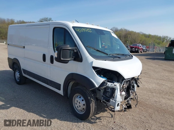 2023 Ram ProMaster Cargo with VIN 3C6LRVAG4PE595603, listed as a IAAI auction lot 42090733 with 29,967 mi miles and . Bid and sale history available at DreamBid. Image 1.