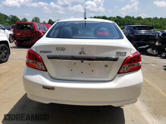 2019 Mitsubishi Mirage G4 ES with VIN ML32F3FJ8KHF11085, listed as a Copart auction lot 55000834 with 90,395 mi miles and Salvage Title. Bid and sale history available at carsss.com. Image 6.