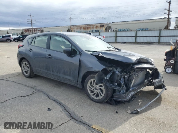 2024 Subaru Impreza with VIN JF1GUABCXR8886106, listed as a Copart auction lot 49258025 with 5,600 mi miles and Salvage title. Bid and sale history available at DreamBid. Image 4.