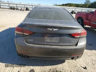 2018 Genesis G80 Ultimate with VIN KMHGN4JF9JU216722, listed as a Copart auction lot 76658944 with Not Provided miles and Salvage Title. Bid and sale history available at DreamBid. Image 6.