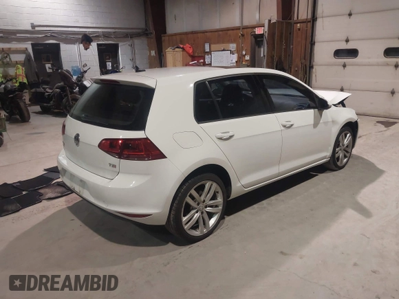 2017 Volkswagen Golf S with VIN 3VW217AU1HM040979, listed as a IAAI auction lot 41137497 with 37,400 mi miles and . Bid and sale history available at DreamBid. Image 4.