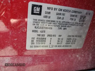 2017 Buick Encore Preferred with VIN KL4CJESB7HB044836, listed as a Copart auction lot 62586205 with 86,040 mi miles and Salvage title. Bid and sale history available at DreamBid. Image 14.
