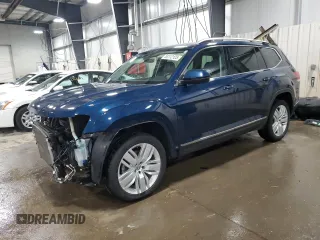 2018 Volkswagen Atlas SEL Premium z VIN 1V2NR2CA2JC561424, wystawiony jako Copart lot #53112125 z przebiegiem 116 488 mil mil oraz Szkoda całkowita • Salvage title. Historia ofert i sprzedaży dostępna na DreamBid. Obrazek 1.
