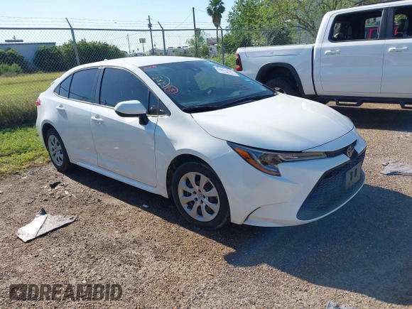 2022 Toyota Corolla LE with VIN JTDEPMAE9NJ202453, listed as a IAAI auction lot 41962121 with 41,289 mi miles and . Bid and sale history available at DreamBid. Image 1.