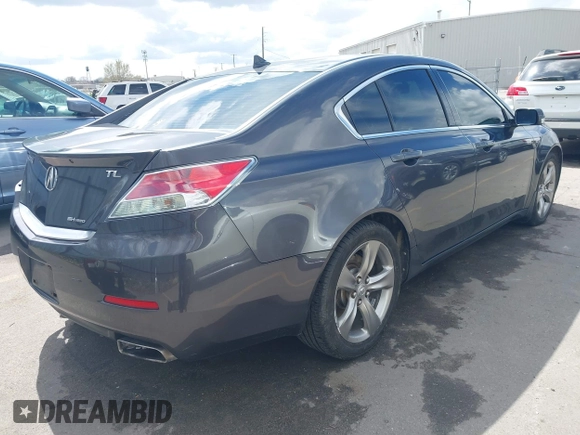 2012 Acura TL Tech Auto with VIN 19UUA9F54CA801889, listed as a IAAI auction lot 41939315 with 186,961 mi miles. Bid and sale history available at carsss.com. Image 4.