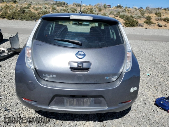 2015 Nissan LEAF SV with VIN 1N4AZ0CP6FC330144, listed as a Copart auction lot 61944543 with 66,493 mi miles. Bid and sale history available at carsss.com. Image 6.