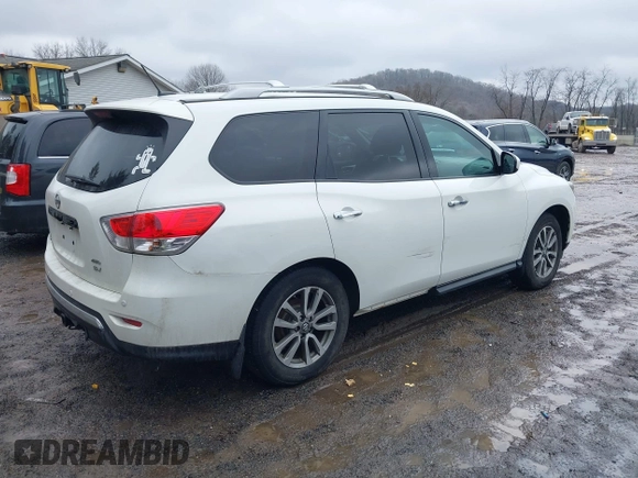 2013 Nissan Pathfinder SL with VIN 5N1AR2MM0DC684616, listed as a IAAI auction lot 41509202 with 118,087 mi miles and . Bid and sale history available at DreamBid. Image 4.