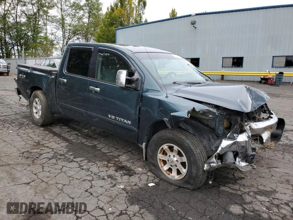 2005 Nissan Titan SE with VIN 1N6BA07B55N533952, listed as a Copart auction lot 76089344 with 188,970 mi miles and Salvage Title. Bid and sale history available at DreamBid. Image 4.