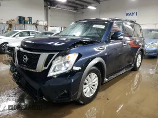 2018 Nissan Armada SL with VIN JN8AY2ND1J9053053, listed as a Copart auction lot 45552345 with 115,897 mi miles and Salvage Title. Bid and sale history available at carsss.com. Image 1.