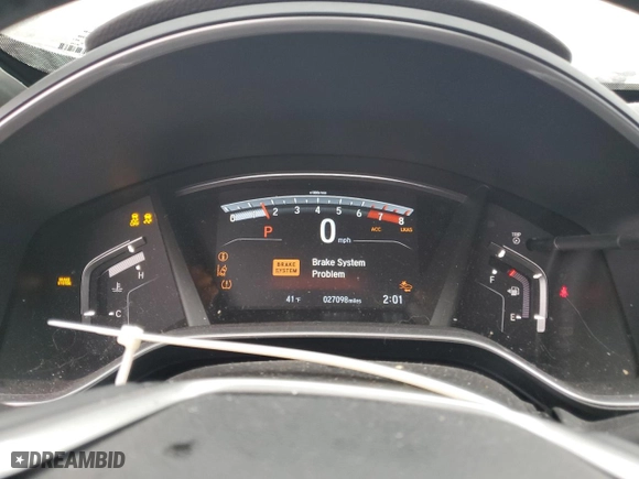 2019 Honda CR-V Touring with VIN 7FARW1H92KE012139, listed as a Copart auction lot 41484645 with 27,098 mi miles and Salvage Title. Bid and sale history available at carsss.com. Image 9.