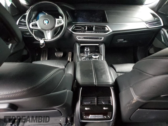 2020 BMW X6 M50i with VIN 5UXCY8C07L9B45473, listed as a Copart auction lot 73403164 with 0 mi miles and Salvage Title. Bid and sale history available at carsss.com. Image 8.