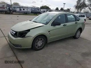 2008 Ford Focus SE with VIN 1FAHP35N58W201279, listed as a Copart auction lot 49823095 with 154,236 mi miles and Salvage Title. Bid and sale history available at carsss.com. Image 1.