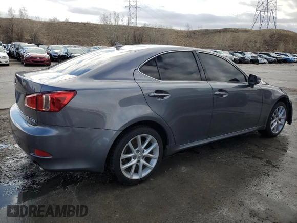 2012 Lexus IS 250 with VIN JTHCF5C29C5056580, listed as a Copart auction lot 47550255 with 116,140 mi miles and Salvage Title. Bid and sale history available at DreamBid. Image 3.