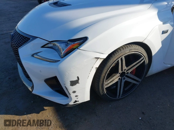 2016 Lexus RC F with VIN JTHHP5BC8G5005607, listed as a IAAI auction lot 41361242 with 99,817 mi miles. Bid and sale history available at carsss.com. Image 6.