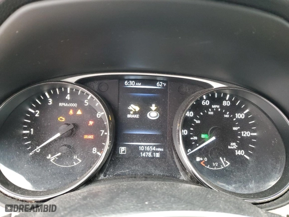 2016 Nissan Rogue SV with VIN KNMAT2MT9GP624375, listed as a Copart auction lot 43766965 with 101,654 mi miles and Salvage Title. Bid and sale history available at carsss.com. Image 9.