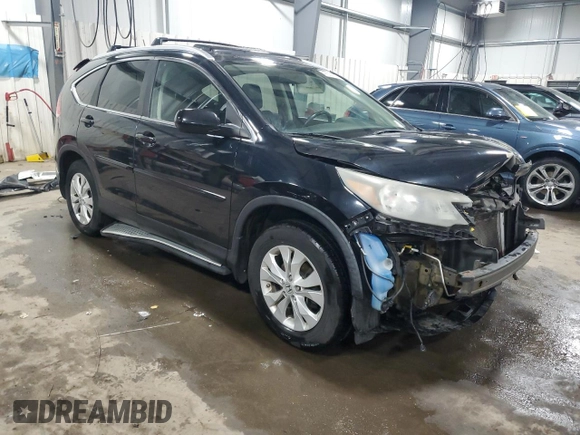 2013 Honda CR-V EX-L with VIN 5J6RM4H77DL000757, listed as a Copart auction lot 47537135 with 212,576 mi miles and Salvage Title. Bid and sale history available at carsss.com. Image 4.