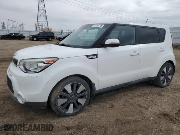 2015 Kia Soul + with VIN KNDJX3A57F7153910, listed as a Copart auction lot 55336775 with 135,894 mi miles and Clean Title. Bid and sale history available at DreamBid. Image 1.
