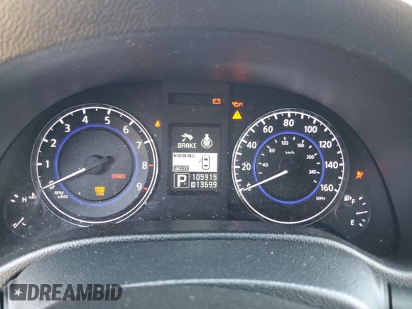 2015 Infiniti Q40 with VIN JN1CV6AP2FM502736, listed as a Copart auction lot 73340514 with 105,915 mi miles and Salvage Title. Bid and sale history available at carsss.com. Image 9.