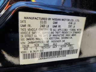 2005 Nissan Maxima SE с VIN 1N4BA41E95C854388, выставлен на аукционе Copart как лот 58088465 с пробегом Не указан миль и Списание • Salvage title. История ставок и продаж доступна на DreamBid. Изображение 12.