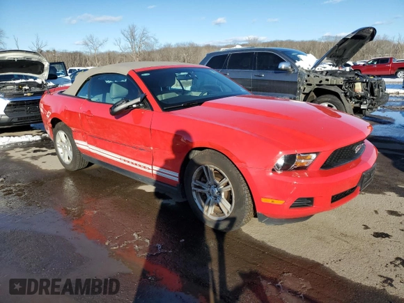 2011 Ford Mustang V6 with VIN 1ZVBP8EM2B5134834, listed as a Copart auction lot 44695685 with 34,104 mi miles and Salvage Title. Bid and sale history available at carsss.com. Image 4.