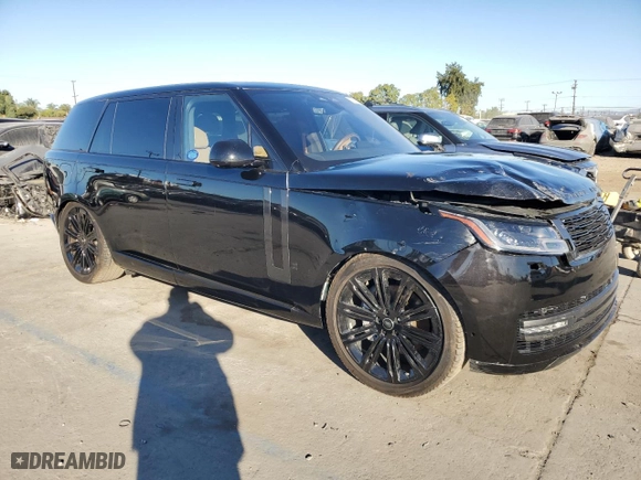 2023 Land Rover Range Rover SE with VIN SALKPBFU3PA070891, listed as a Copart auction lot 79767804 with 9,680 mi miles and Salvage Title. Bid and sale history available at carsss.com. Image 4.