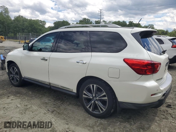 2018 Nissan Pathfinder SV with VIN 5N1DR2MM6JC646848, listed as a Copart auction lot 57461455 with 107,947 mi miles and Salvage title. Bid and sale history available at DreamBid. Image 2.