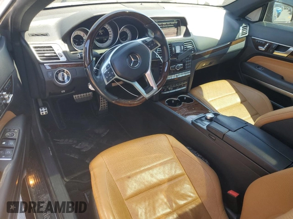 2015 Mercedes-Benz E 400 with VIN WDDKJ6FB6FF296638, listed as a Copart auction lot 49444685 with 51,109 mi miles and Salvage title. Bid and sale history available at DreamBid. Image 8.
