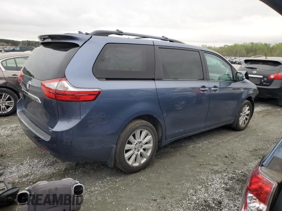 2017 Toyota Sienna with VIN 5TDDZ3DC2HS146616, listed as a Copart auction lot 51382805 with 73,740 mi miles and Salvage Title. Bid and sale history available at DreamBid. Image 3.