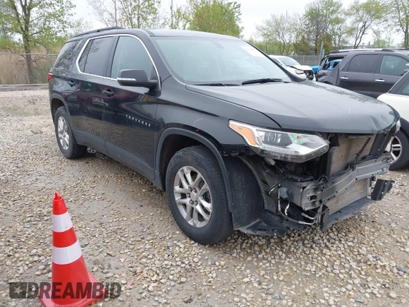 2021 Chevrolet Traverse LT with VIN 1GNERHKW0MJ218426, listed as a IAAI auction lot 42178273 with 76,545 mi miles and . Bid and sale history available at DreamBid. Image 1.