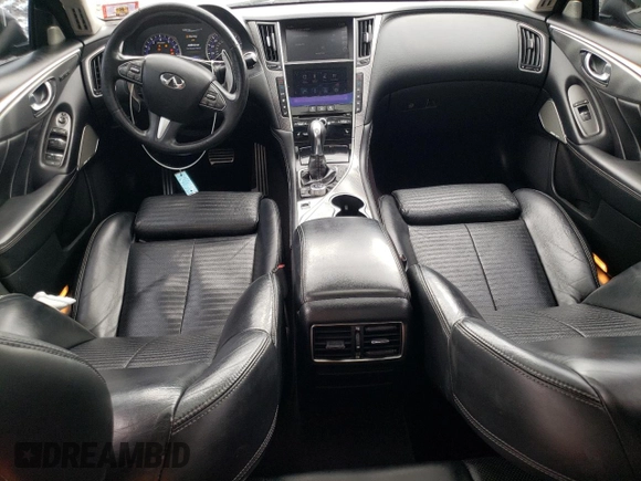 2017 Infiniti Q50 2.0t Sport with VIN JN1CV7AR2HM680236, listed as a Copart auction lot 71917884 with 84,212 mi miles and Salvage Title. Bid and sale history available at carsss.com. Image 8.