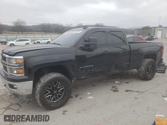 2015 Chevrolet Silverado 1500 LT with VIN 1GCVKREC2FZ276367, listed as a Copart auction lot 45243245 with 100,637 mi miles and Salvage Title. Bid and sale history available at carsss.com. Image 1.
