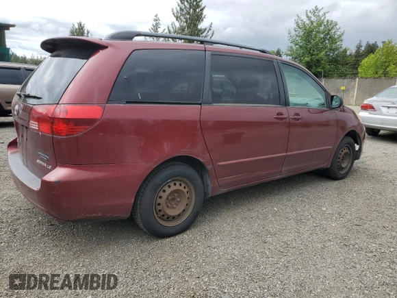 2005 Toyota Sienna CE z VIN 5TDZA23C15S320163, wystawiony jako Copart lot #57182215 z przebiegiem 205 439 mil mil oraz Czysty tytuł • Clean title. Historia ofert i sprzedaży dostępna na DreamBid. Obrazek 3.