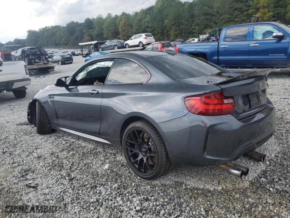 2017 BMW M2 with VIN WBS1H9C58HV886696, listed as a Copart auction lot 73016354 with 58,823 mi miles and Salvage Title. Bid and sale history available at carsss.com. Image 2.