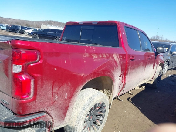 2021 Chevrolet Silverado 1500 RST with VIN 1GCUYEETXMZ357052, listed as a IAAI auction lot 41575373 with 100,022 mi miles. Bid and sale history available at carsss.com. Image 13.