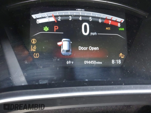 2017 Honda CR-V EX-L with VIN 5J6RW2H85HL022012, listed as a IAAI auction lot 40020013 with 94,450 mi miles. Bid and sale history available at carsss.com. Image 7.